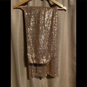 Sparkling floor length skirt!